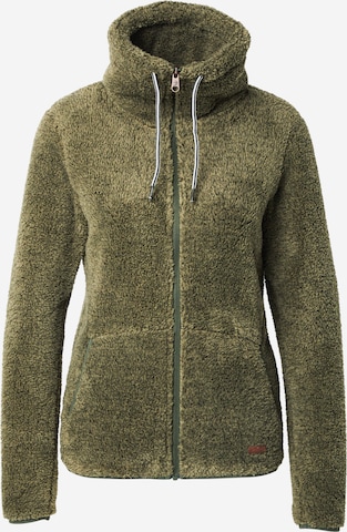 Veste en polaire fonctionnelle 'RIRI' PROTEST en vert : devant