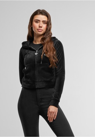 Veste de survêtement Juicy Couture en noir : devant