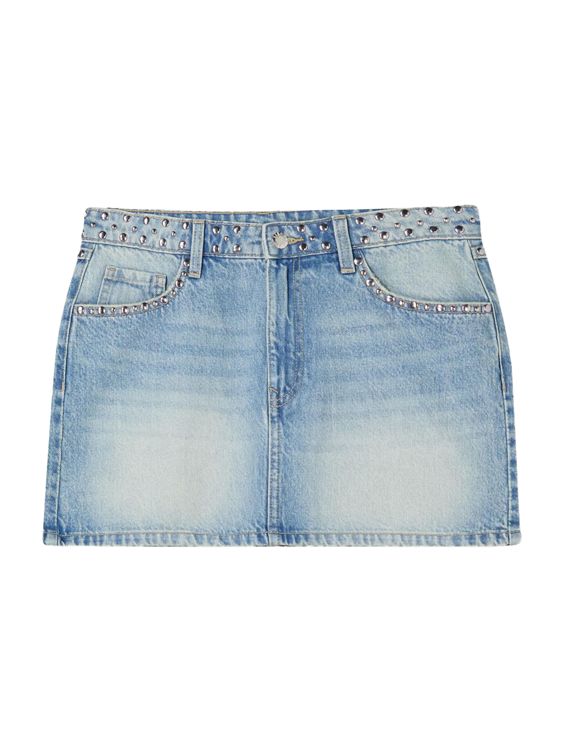 Bershka Rock 'WESTERN' in Blau: Vorderseite