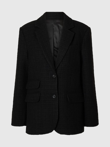 Blazer SELECTED en noir : devant