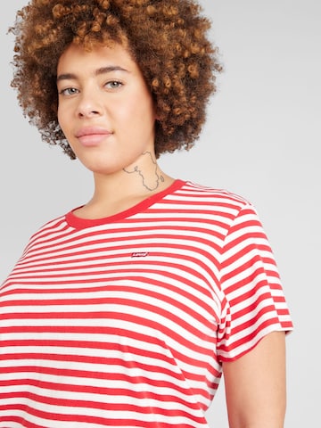 Levi's® Plus Shirt 'PL The Perfect Tee' in Rood
