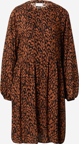 Kaffe Shirt Dress 'Mira' in Brown: front