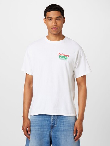 T-Shirt BDG Urban Outfitters en blanc : devant