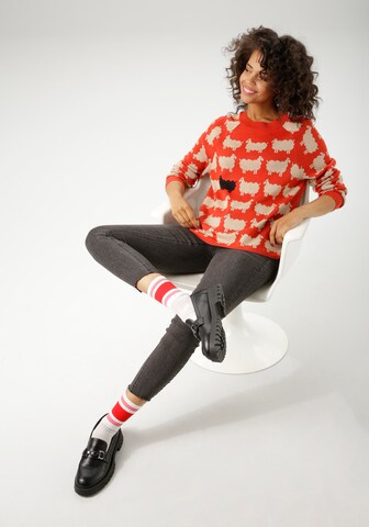 Aniston CASUAL Pullover in Rot