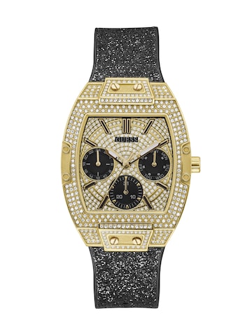 Orologio analogico 'Raven' di GUESS in nero: frontale