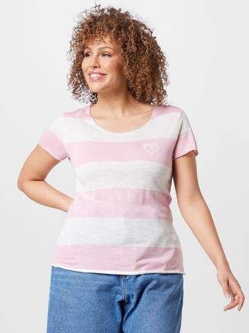 Key Largo Shirt 'JELENA' in Roze: voorkant