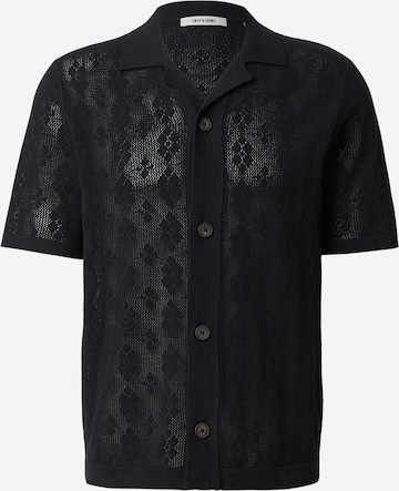 Only & Sons - Cárdigan 'ONSKEN' en negro: frente