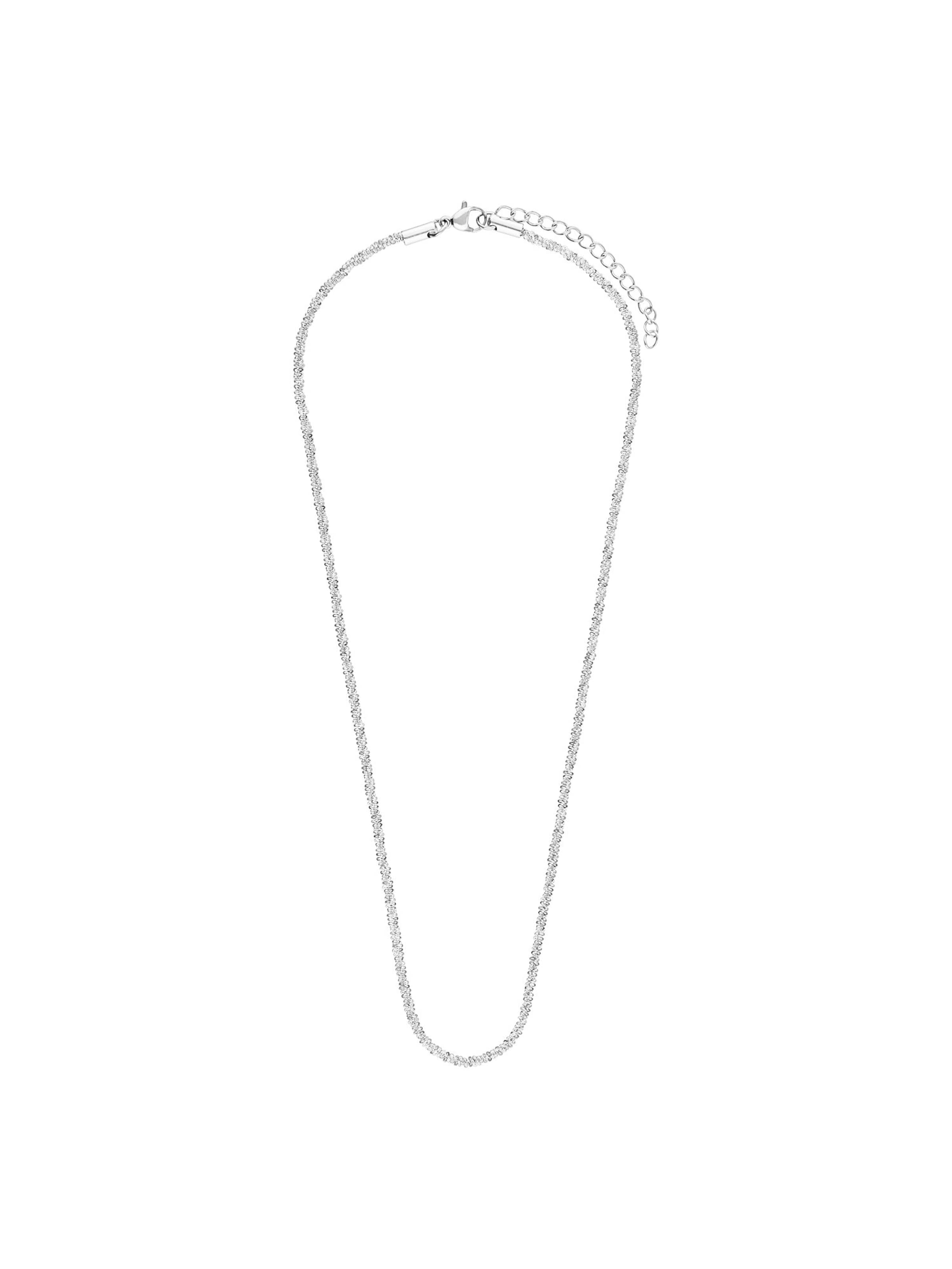 Lucardi Ketting 'Münze' in Zilver: voorkant