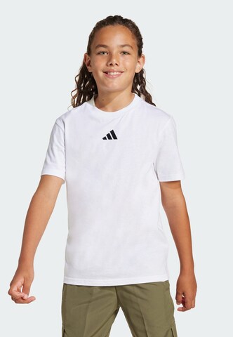 ADIDAS SPORTSWEAR Функционална тениска в бяло: отпред