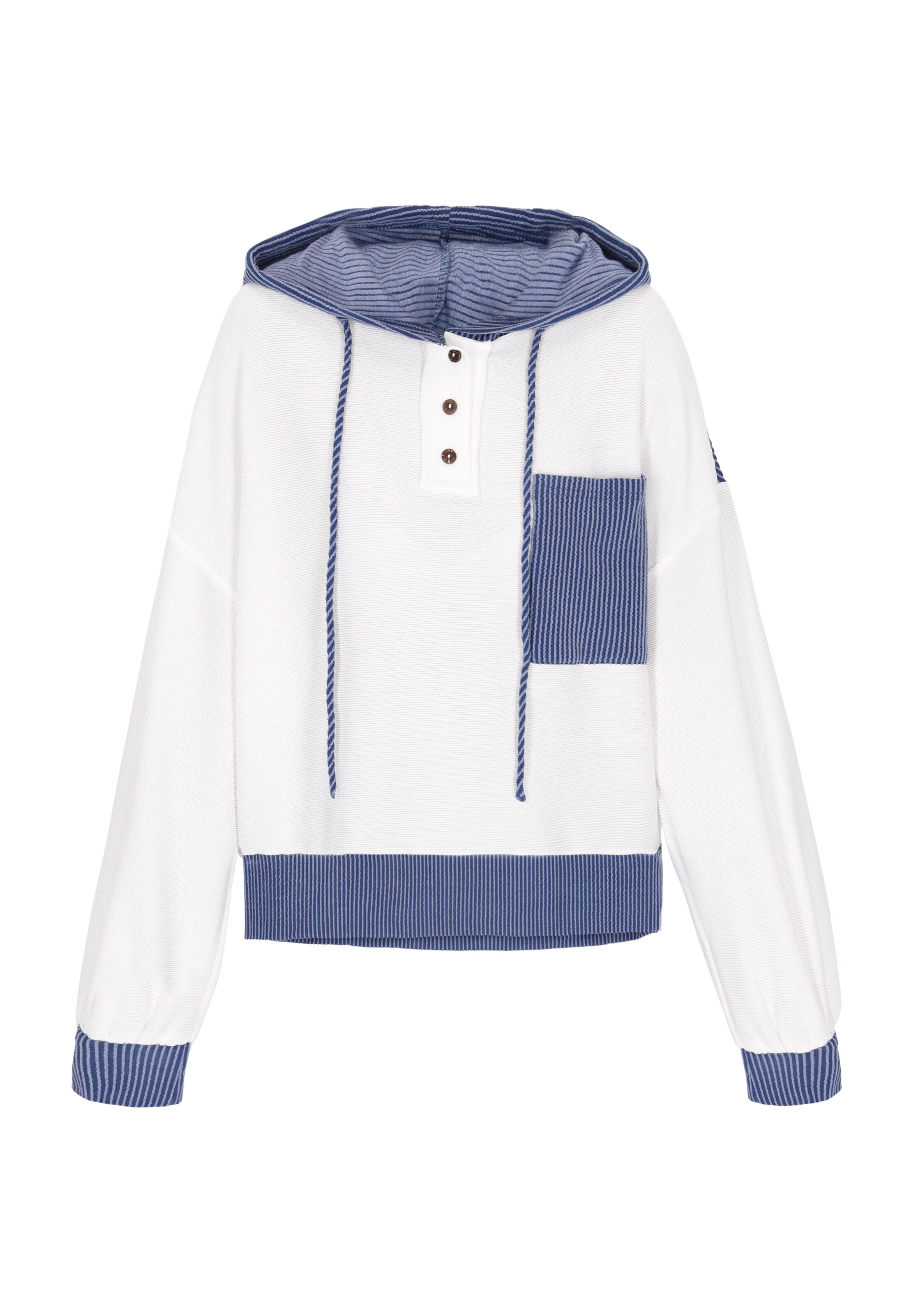 swirly Sweatshirt 'Back To School' i vit: framsida