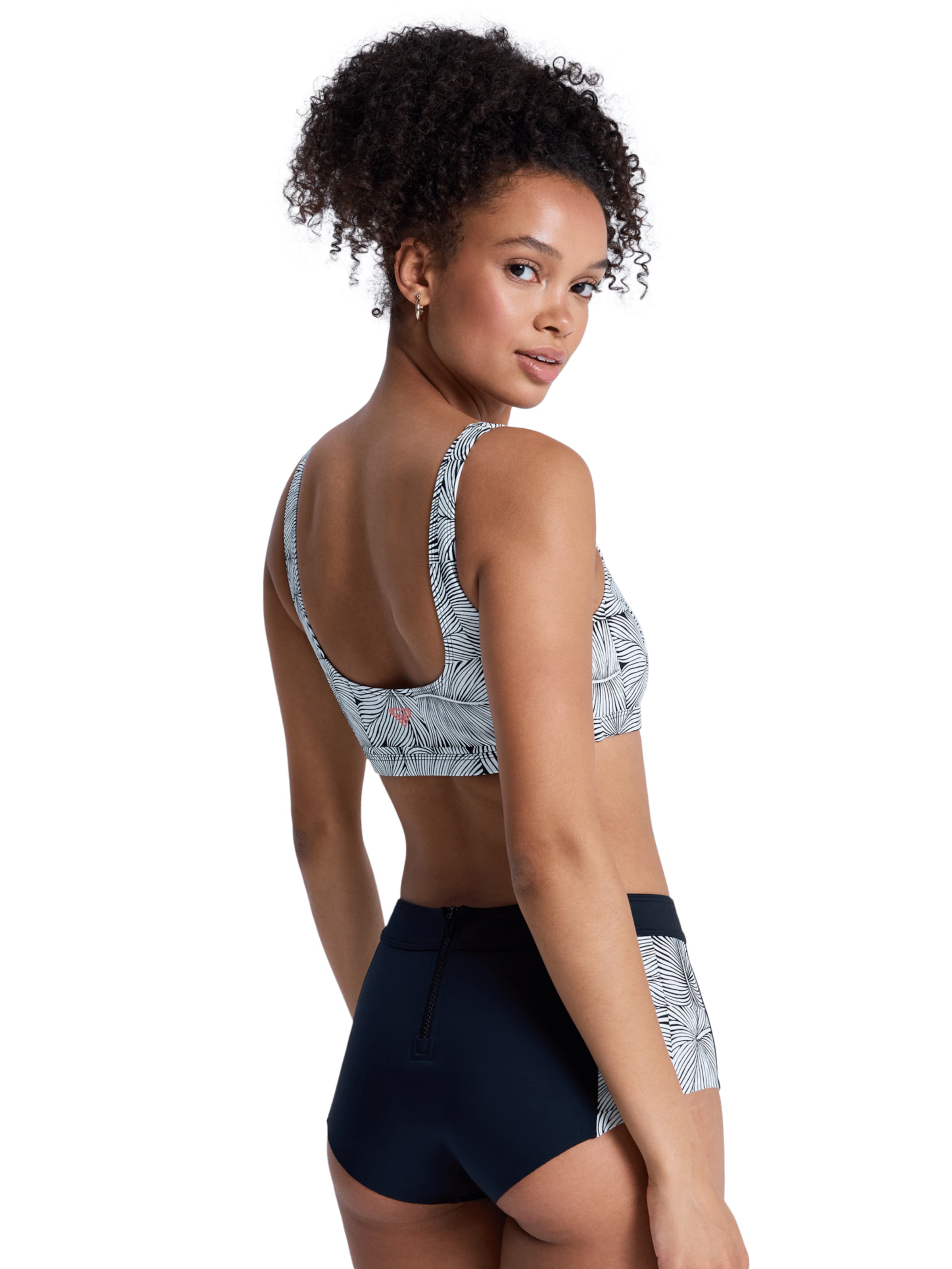ROXY T-Shirt Bikinitop 'Pro Surf' in Weiß