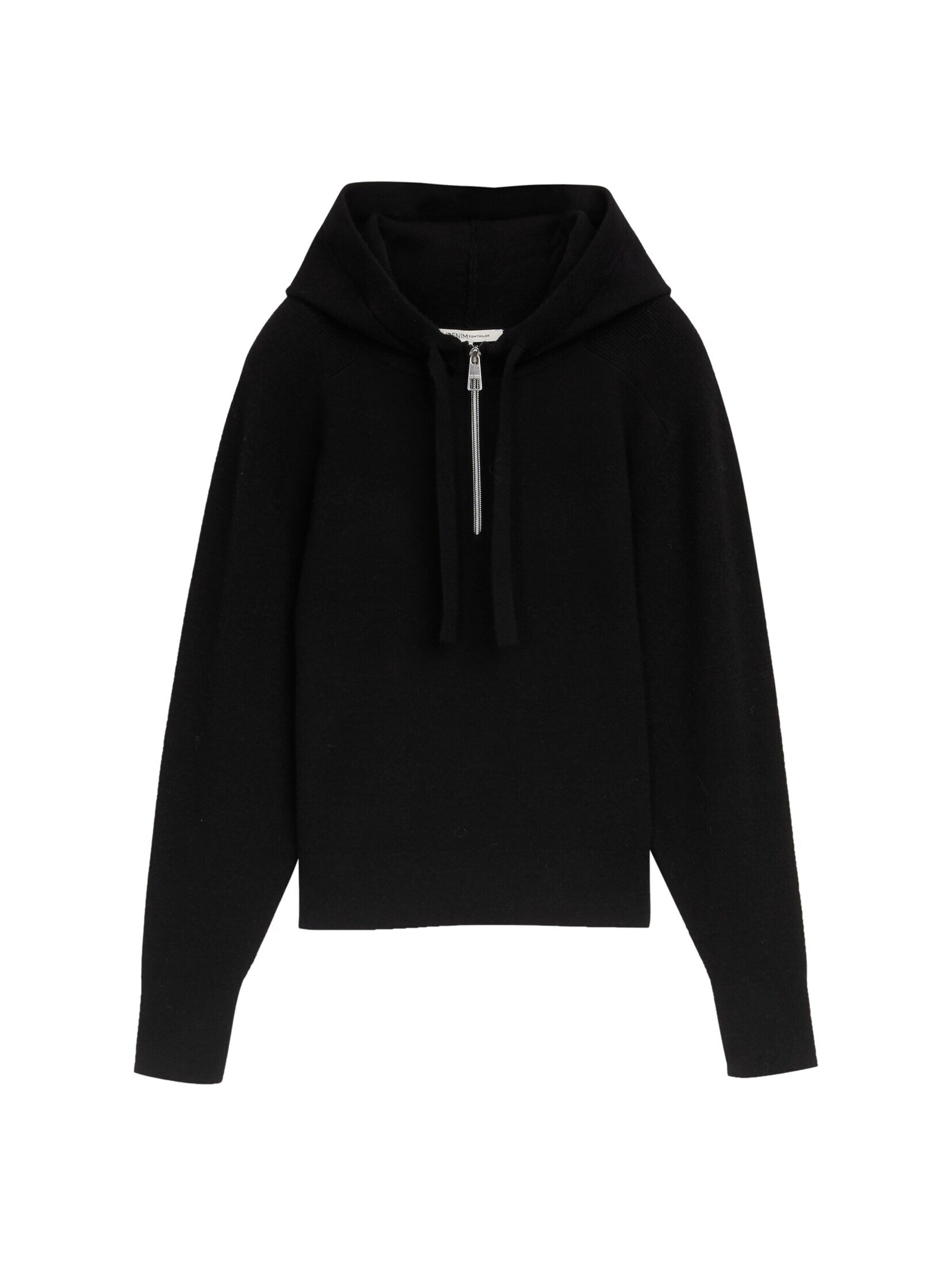 TOM TAILOR DENIM Pullover in Schwarz: Vorderseite