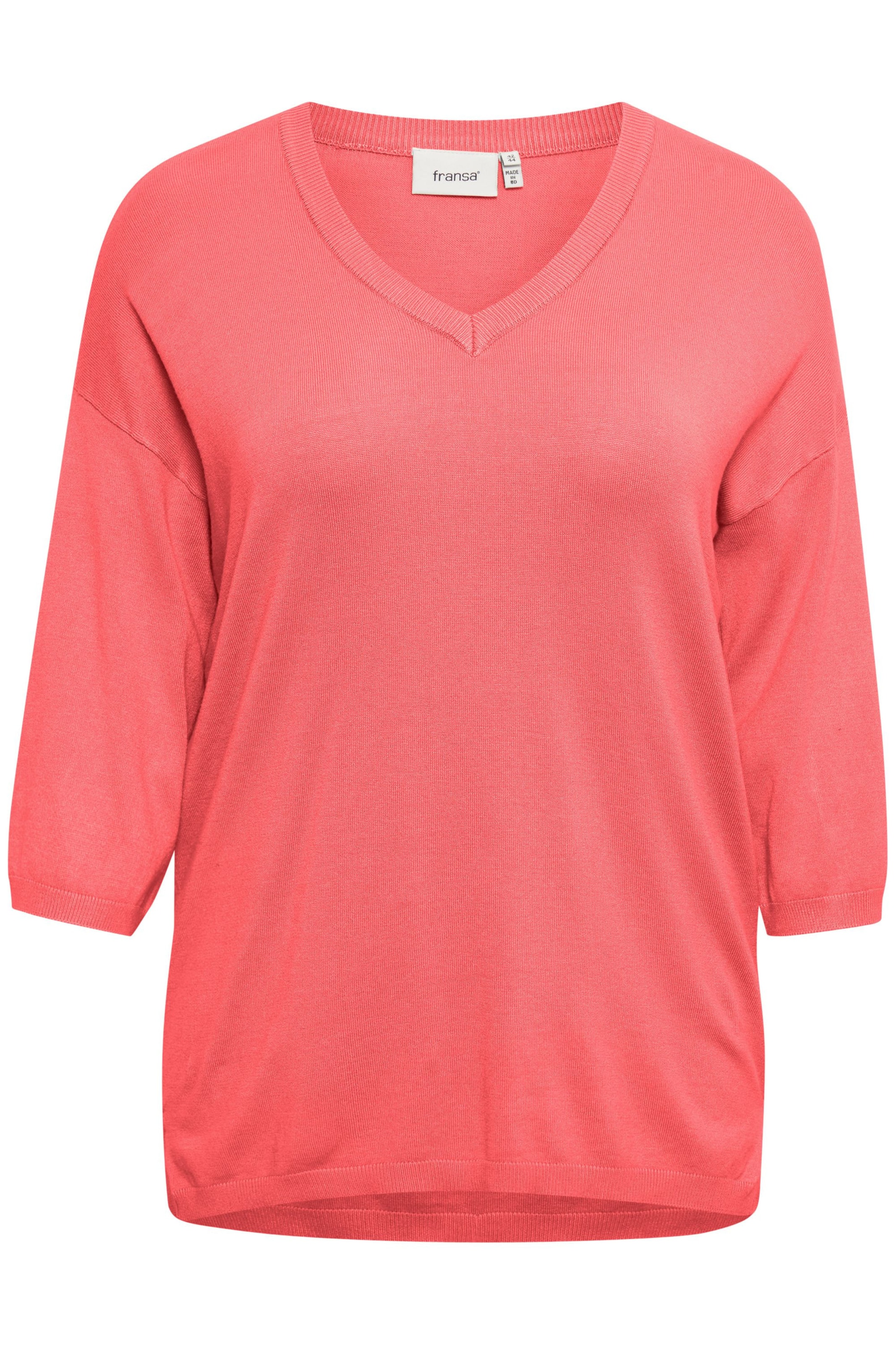 Fransa Curve Sweater 'BLUME' in Orange: front