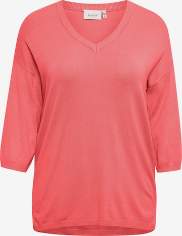 Pull-over 'BLUME' Fransa Curve en orange : devant