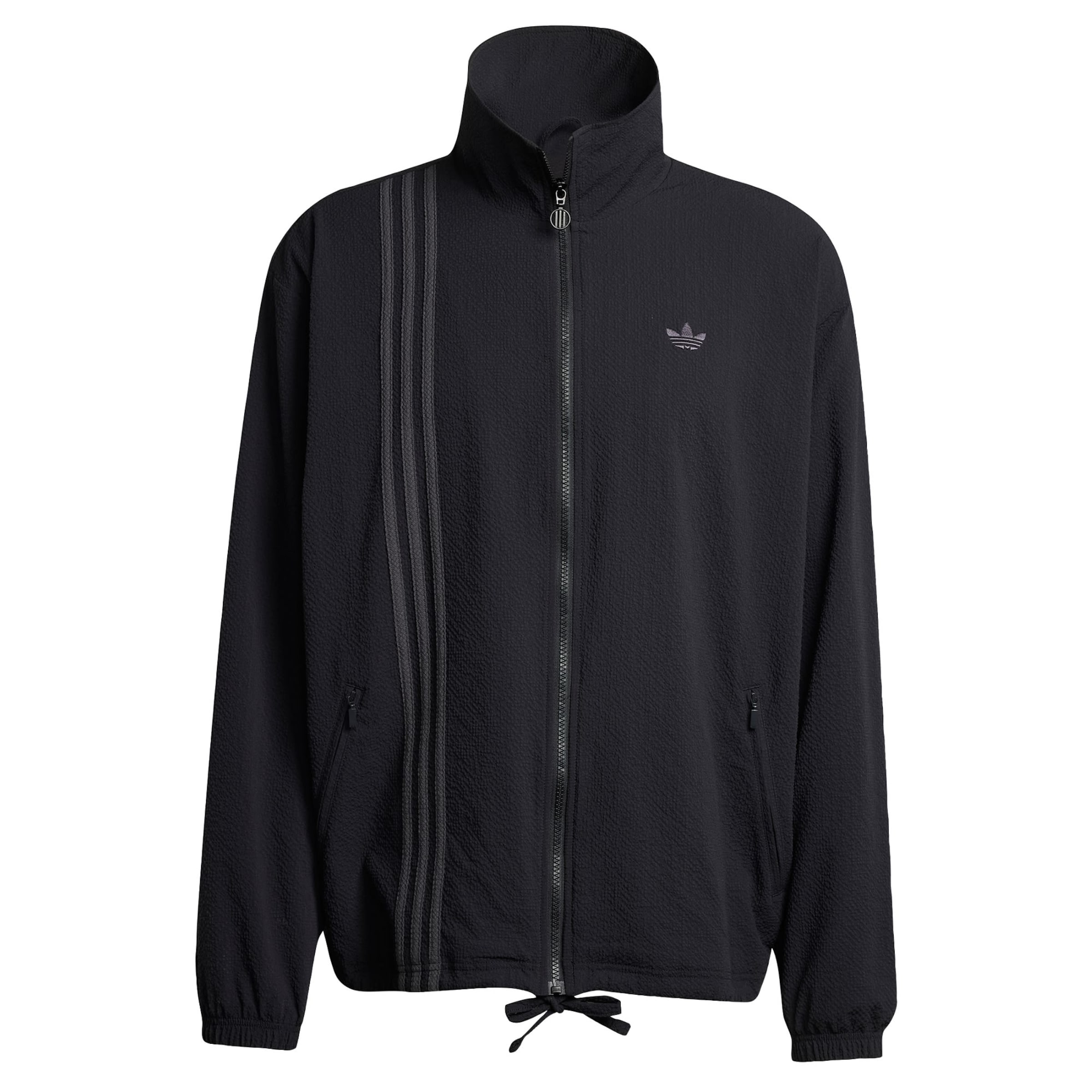 Hanorac 'Seersucker Firebird' de la ADIDAS ORIGINALS pe negru: față