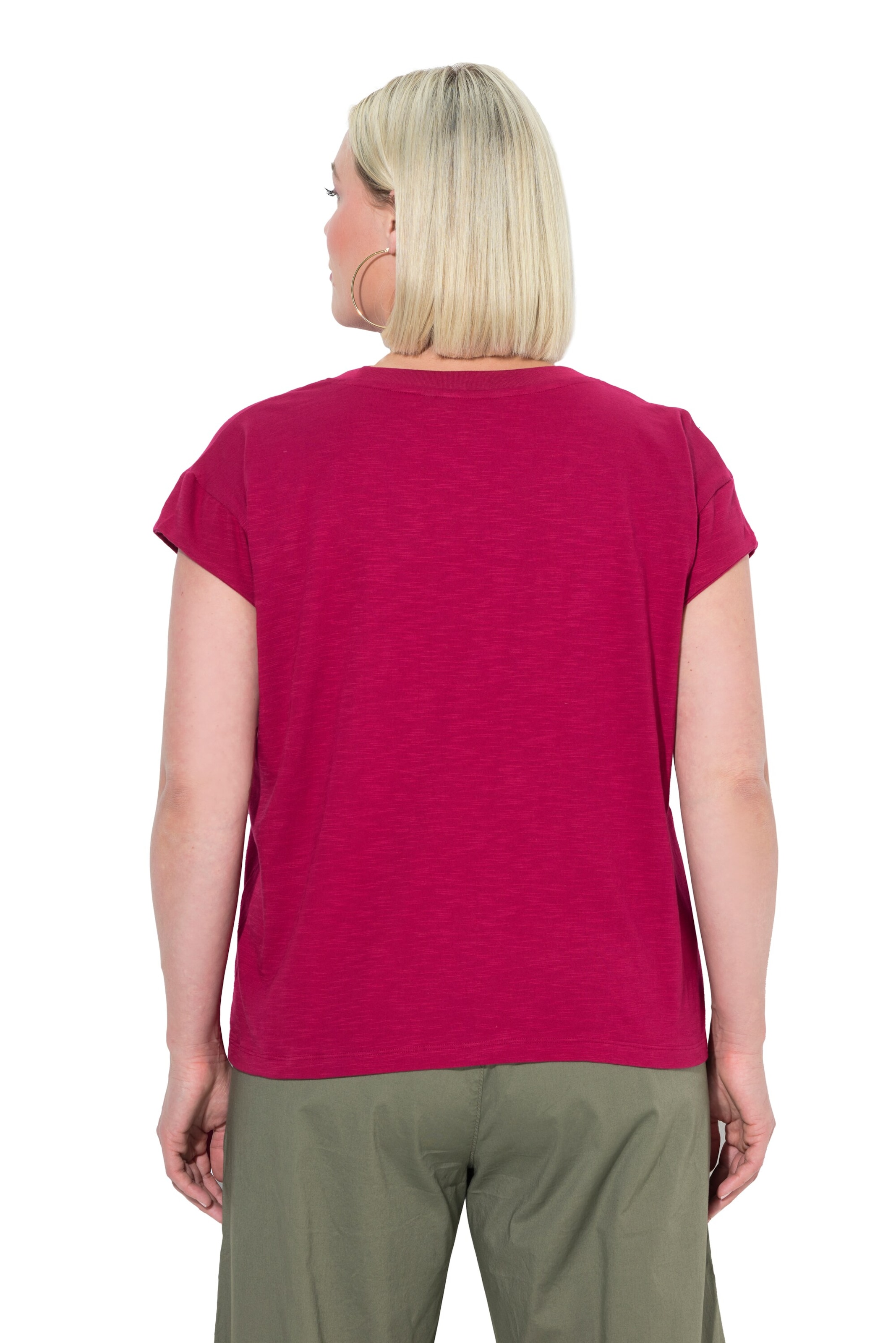 Ulla Popken Футболка в Ярко-розовый