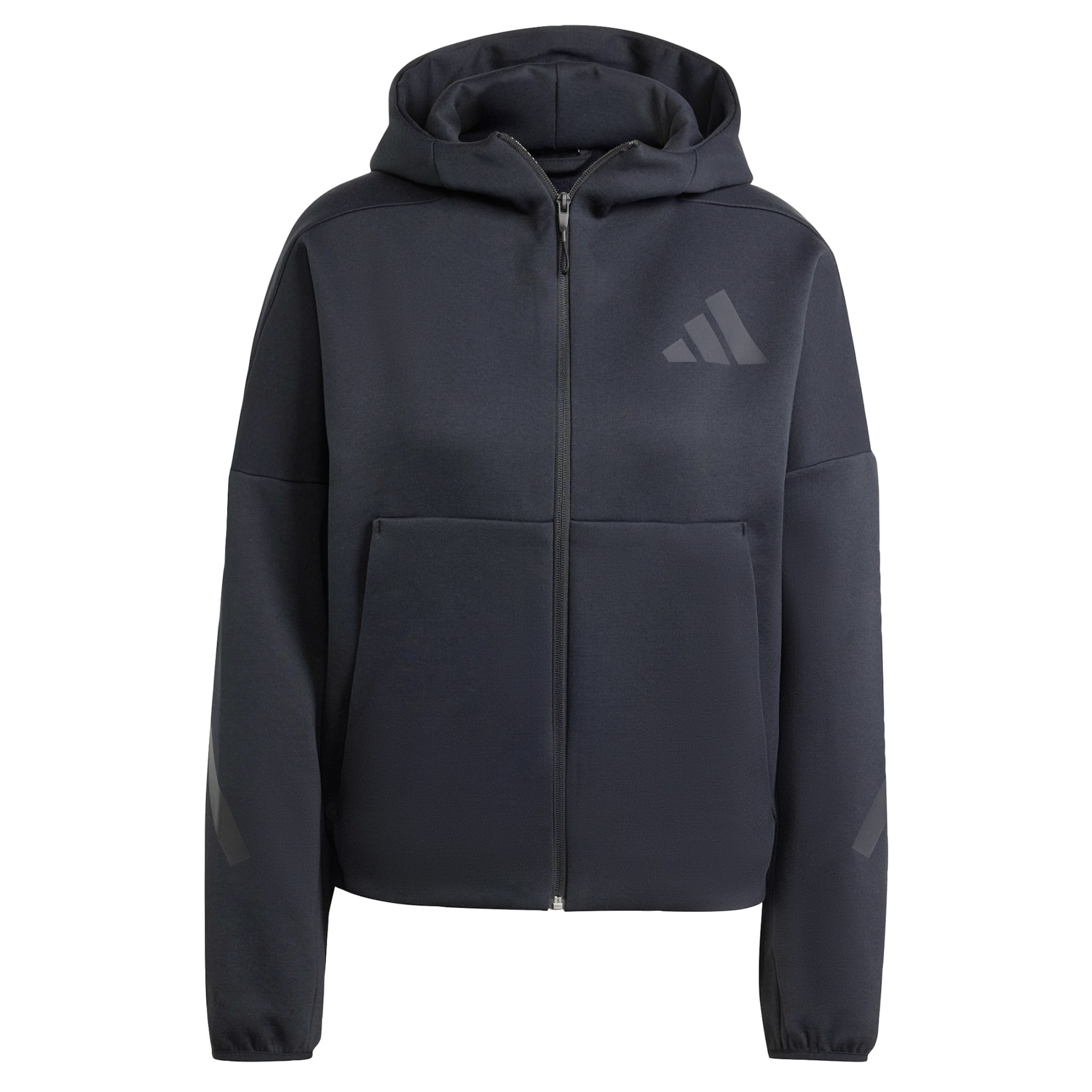 Bluză cu fermoar sport 'Z.N.E.' de la ADIDAS SPORTSWEAR pe negru: față
