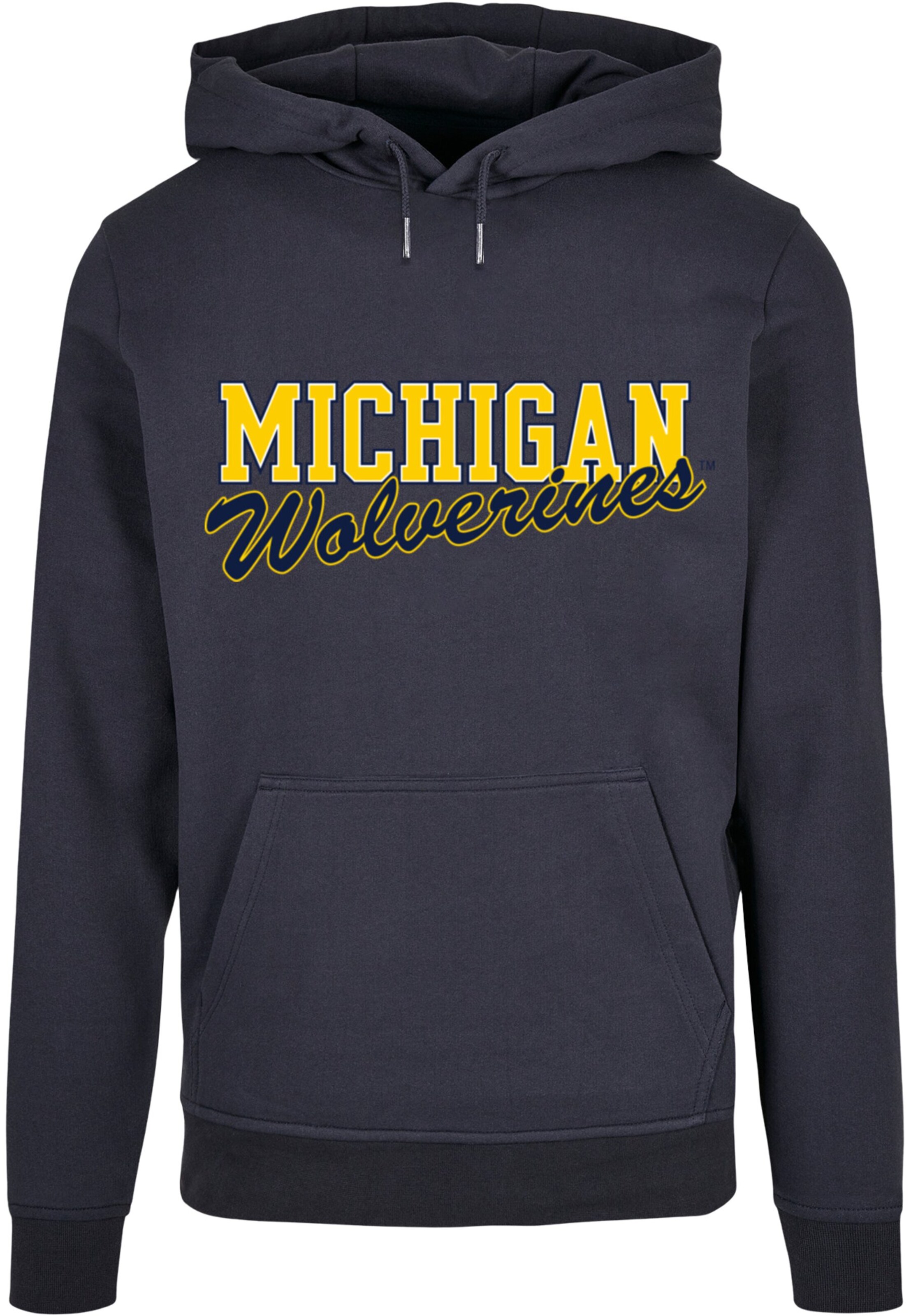 Sweat-shirt 'Michigan Wolverines' Merchcode en bleu : devant