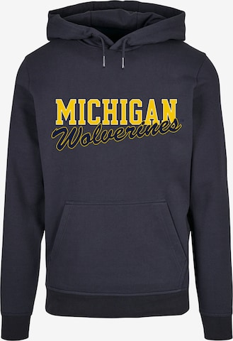 Sweat-shirt 'Michigan Wolverines' Merchcode en bleu : devant