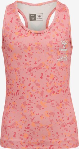 Hummel Sports Top in Pink: front