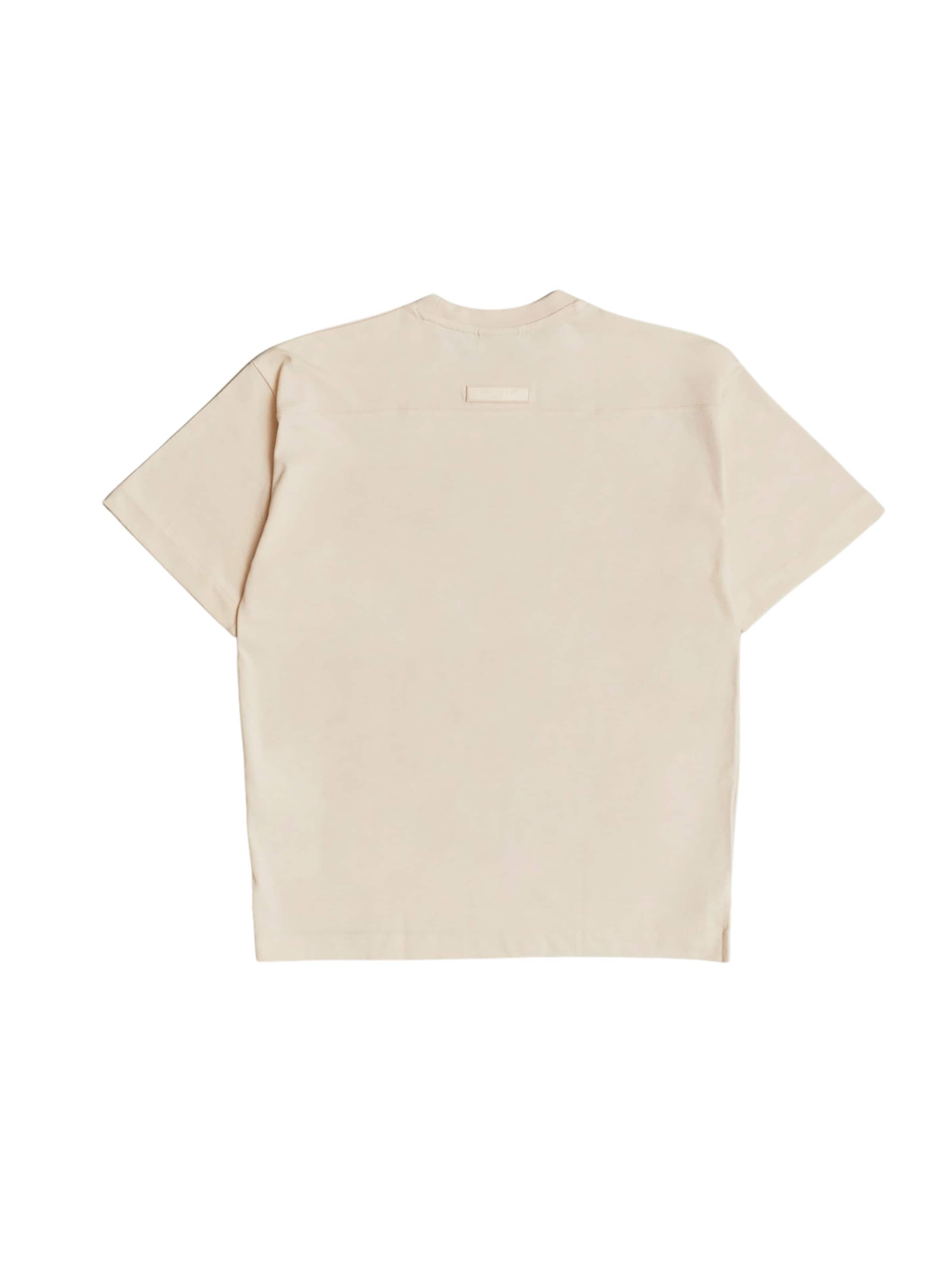THE ODDS Shirt 'Loose T-Shirt / alphabet' in Beige