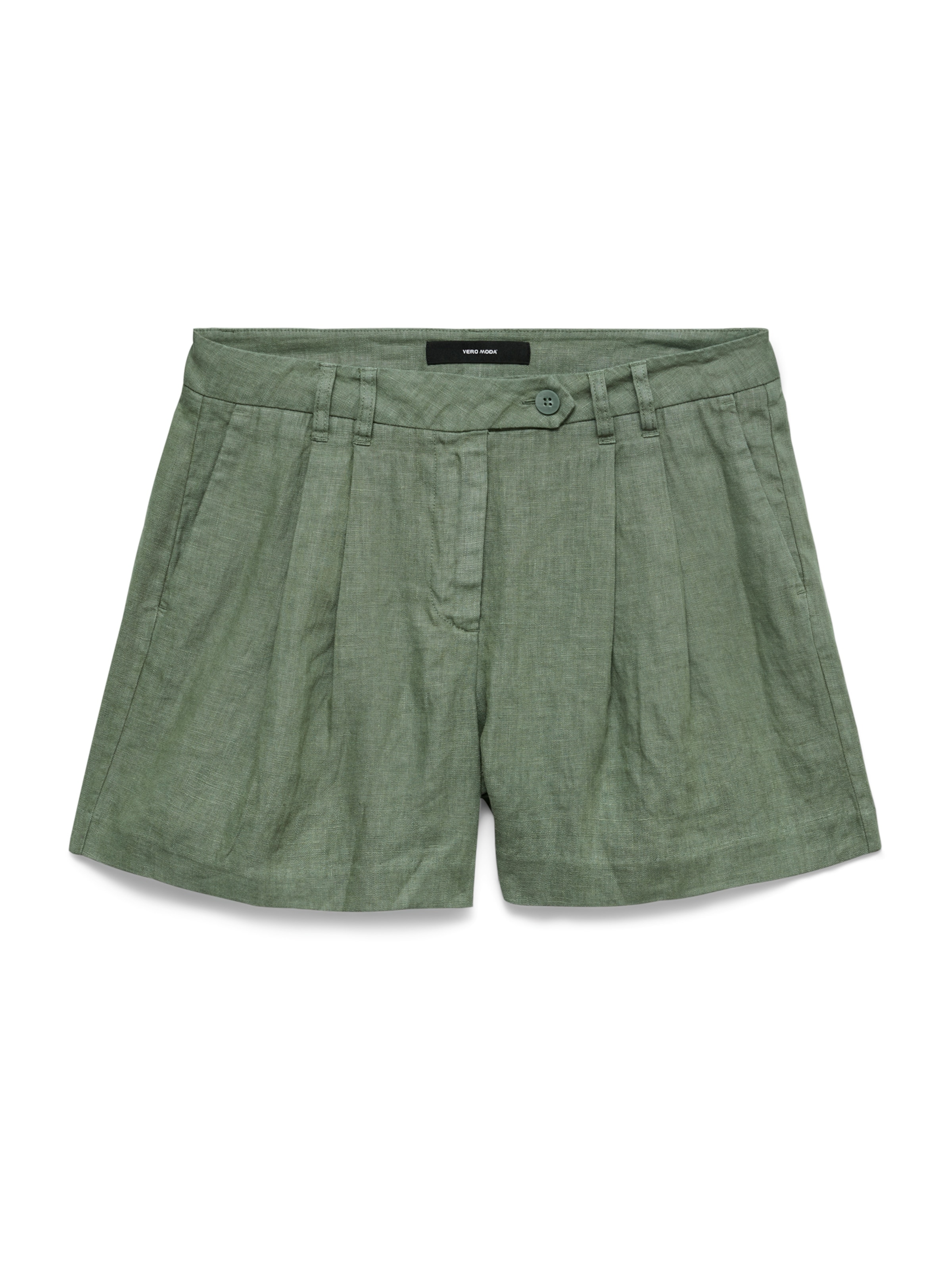 VERO MODA - Regular Calças com pregas 'VMLAICA' em verde: frente