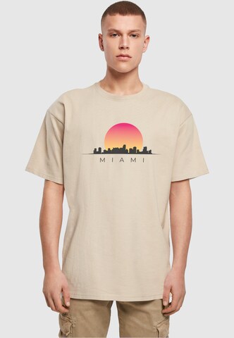 Merchcode Shirt 'Miami' in Beige: voorkant