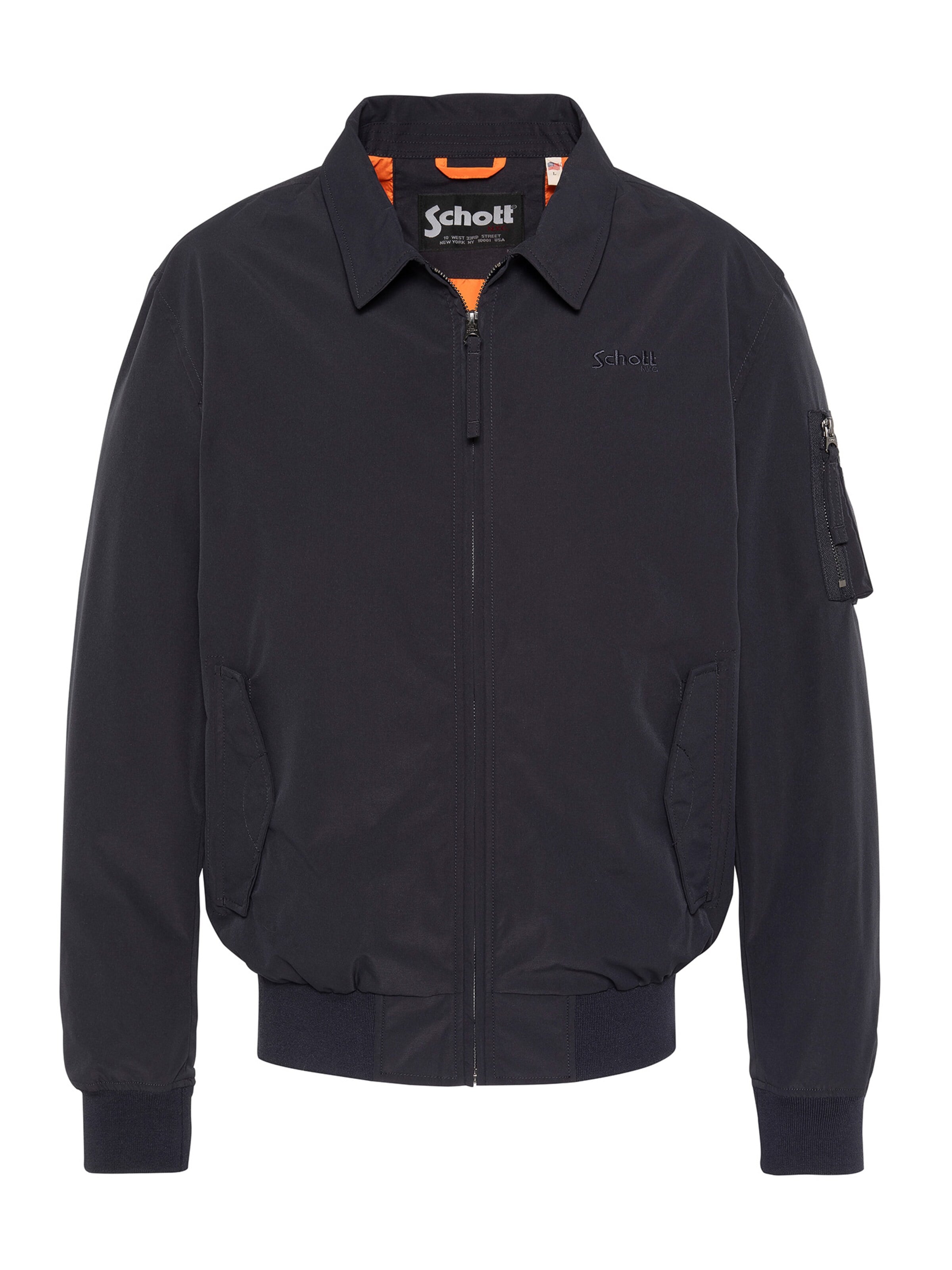 Schott NYC Veste mi-saison en XXL en bleu, Vue avec produit