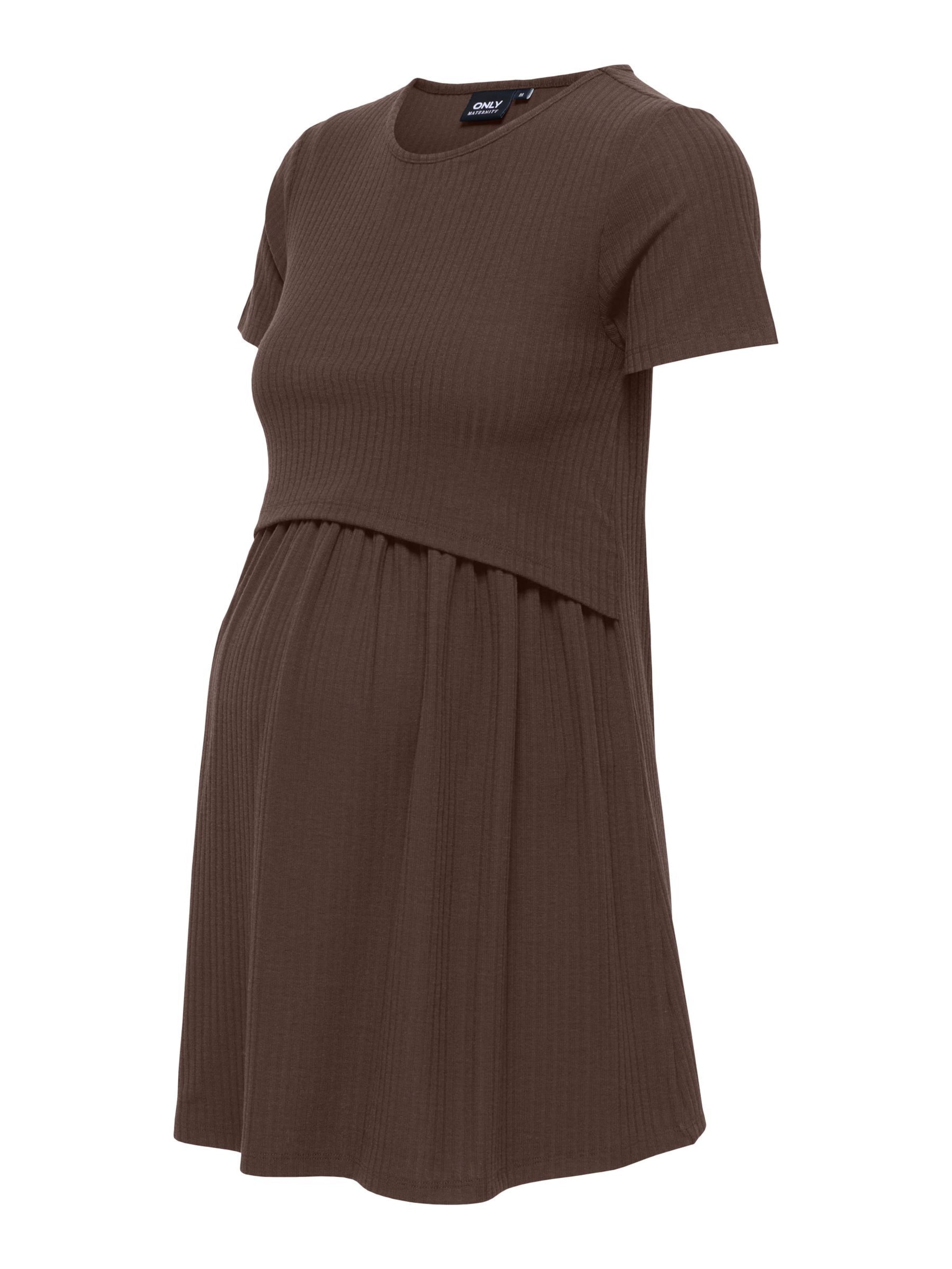 Only Maternity - Camiseta 'OLMMalaya' en marrón
