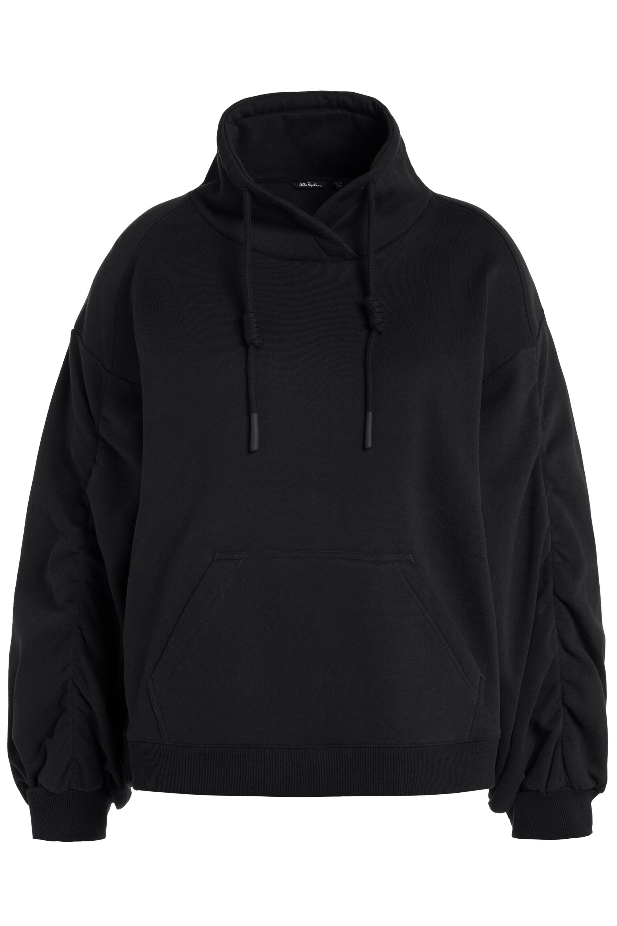 Ulla Popken Sweatshirt in Zwart: voorkant