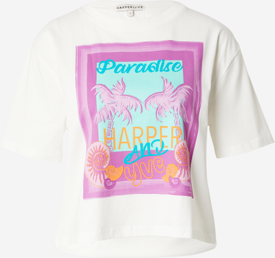 Harper & Yve T-Shirt in jade / lila / orange / weiß, Produktansicht