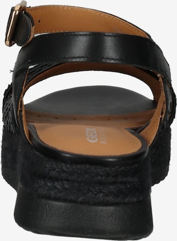 GEOX Strap Sandals in Black