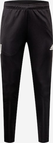 ADIDAS PERFORMANCE Slimfit Sportbroek 'Juventus Turin' in Zwart: voorkant