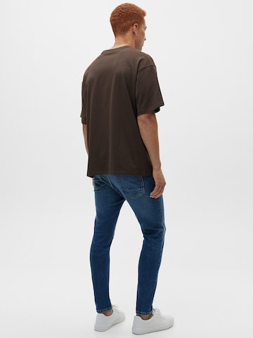 Slimfit Jeans de la Pull&Bear pe albastru