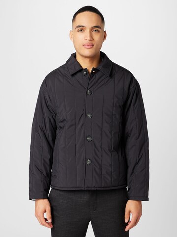 BURTON MENSWEAR LONDON - Chaqueta de entretiempo en negro: frente