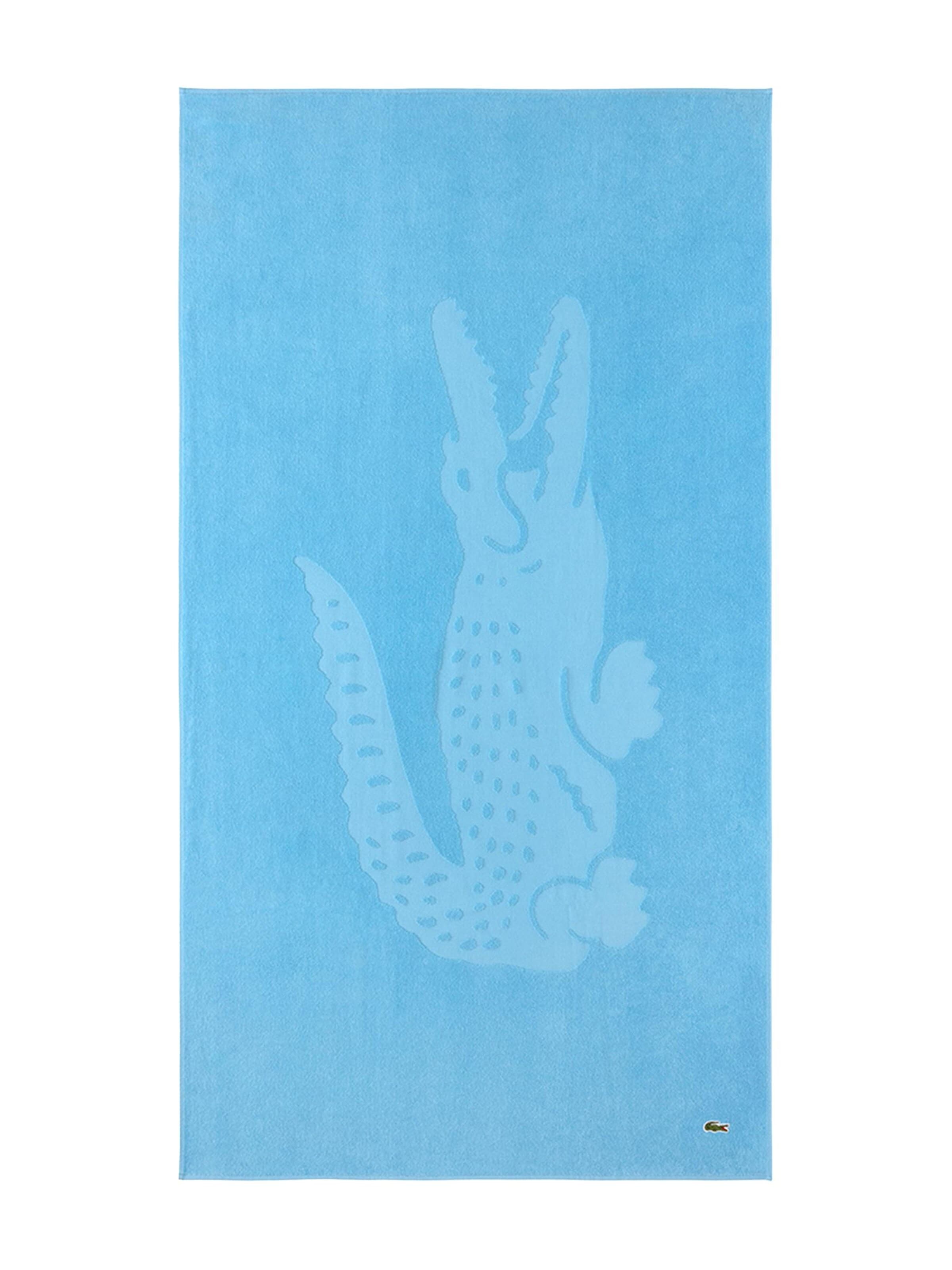 LACOSTE Beach Towel 'LSPORT' in Blue: front