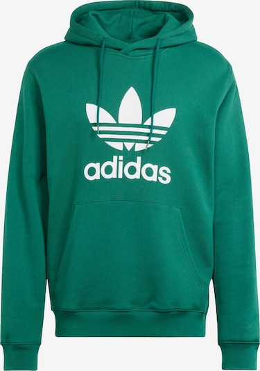ADIDAS ORIGINALS Sweater majica 'Adicolor Classics Trefoil' u zelena / bijela, Pregled proizvoda