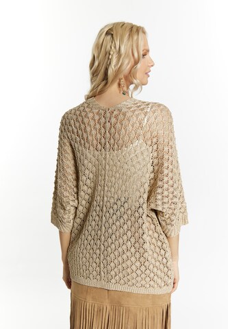 IZIA Knit Cardigan in Gold