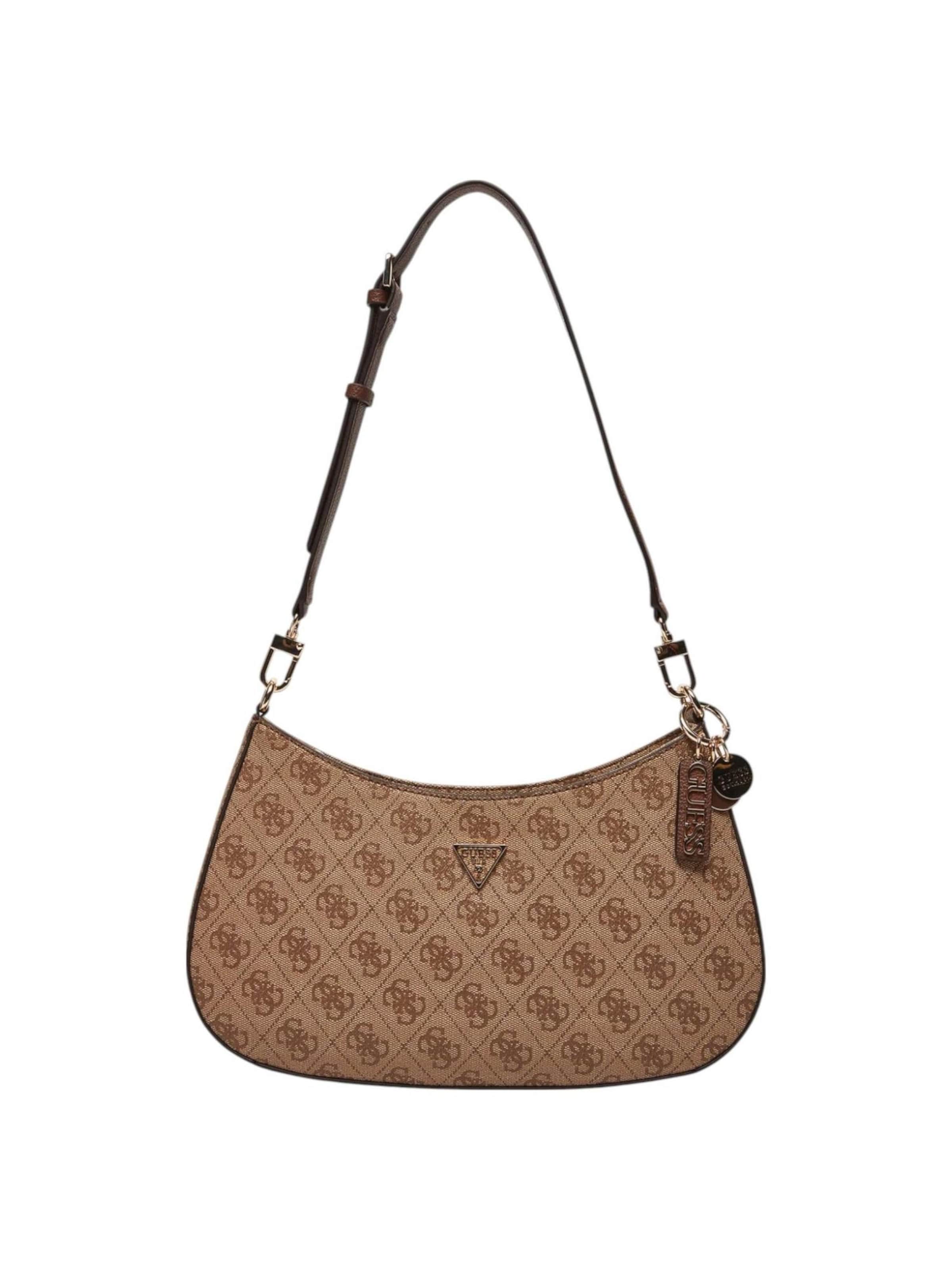 Borsa a spalla 'NOELLE II TOP ZIP SHOULDER BAG HWBG96 72180' di GUESS in beige: frontale