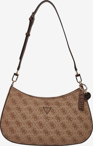 GUESS Schoudertas 'NOELLE II TOP ZIP SHOULDER BAG HWBG96 72180' in Beige: voorkant