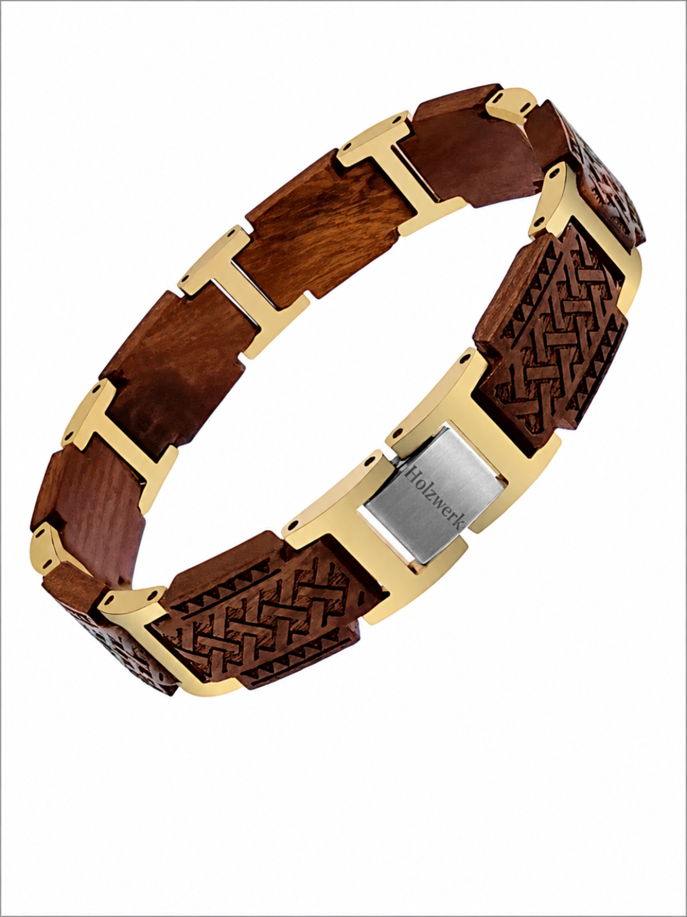 Holzwerk - Pulsera 'EIBSEE' en marrón: frente