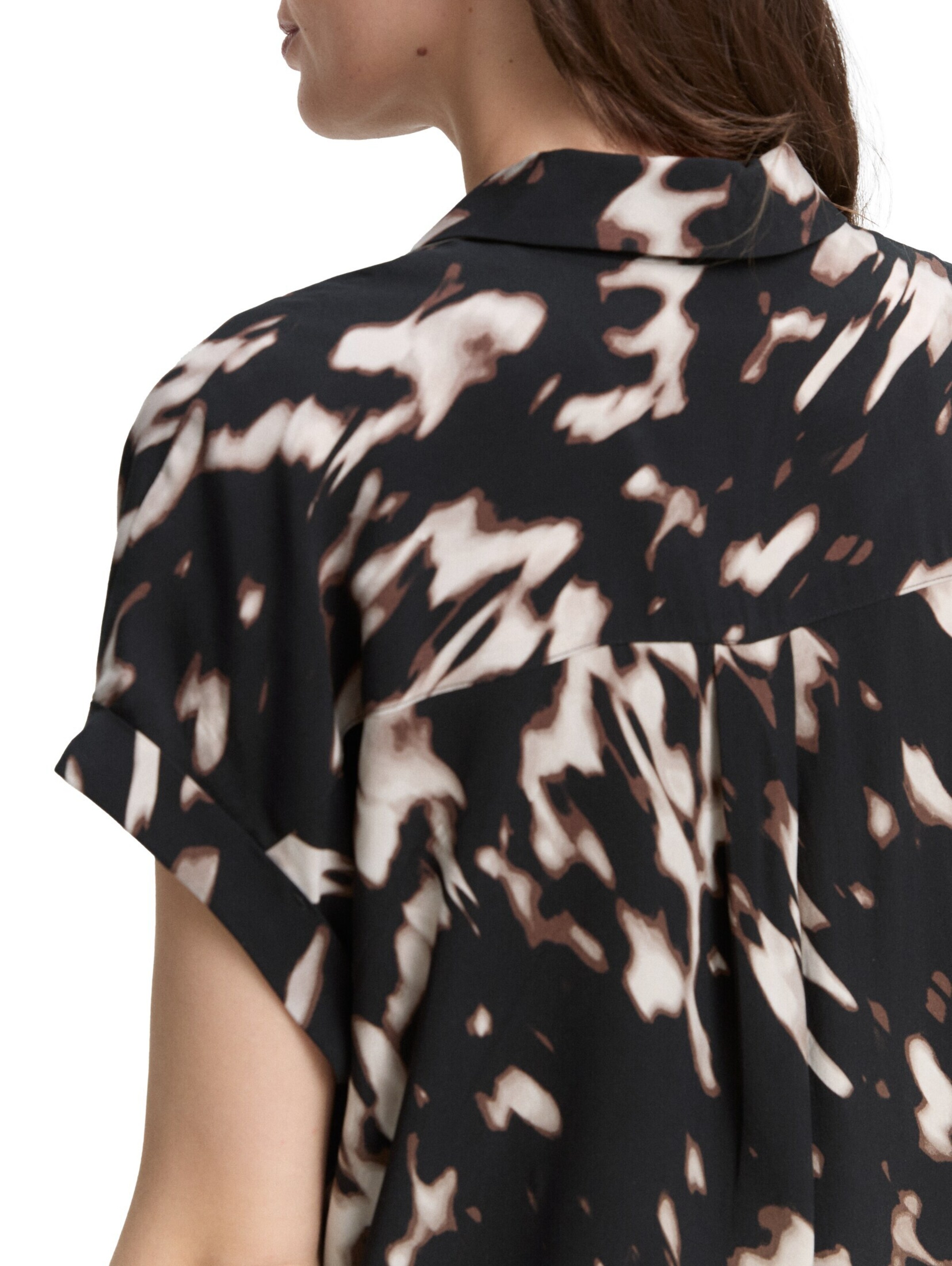 TOM TAILOR Bluse in Braun