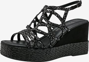 TAMARIS Strap Sandals in Black: front