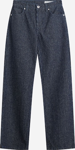 Bershka Wide leg Jeans in Blue: front