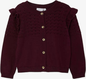 NAME IT Knit Cardigan 'Foda' in Red: front