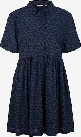 TOM TAILOR DENIM - Vestido camisero en azul: frente