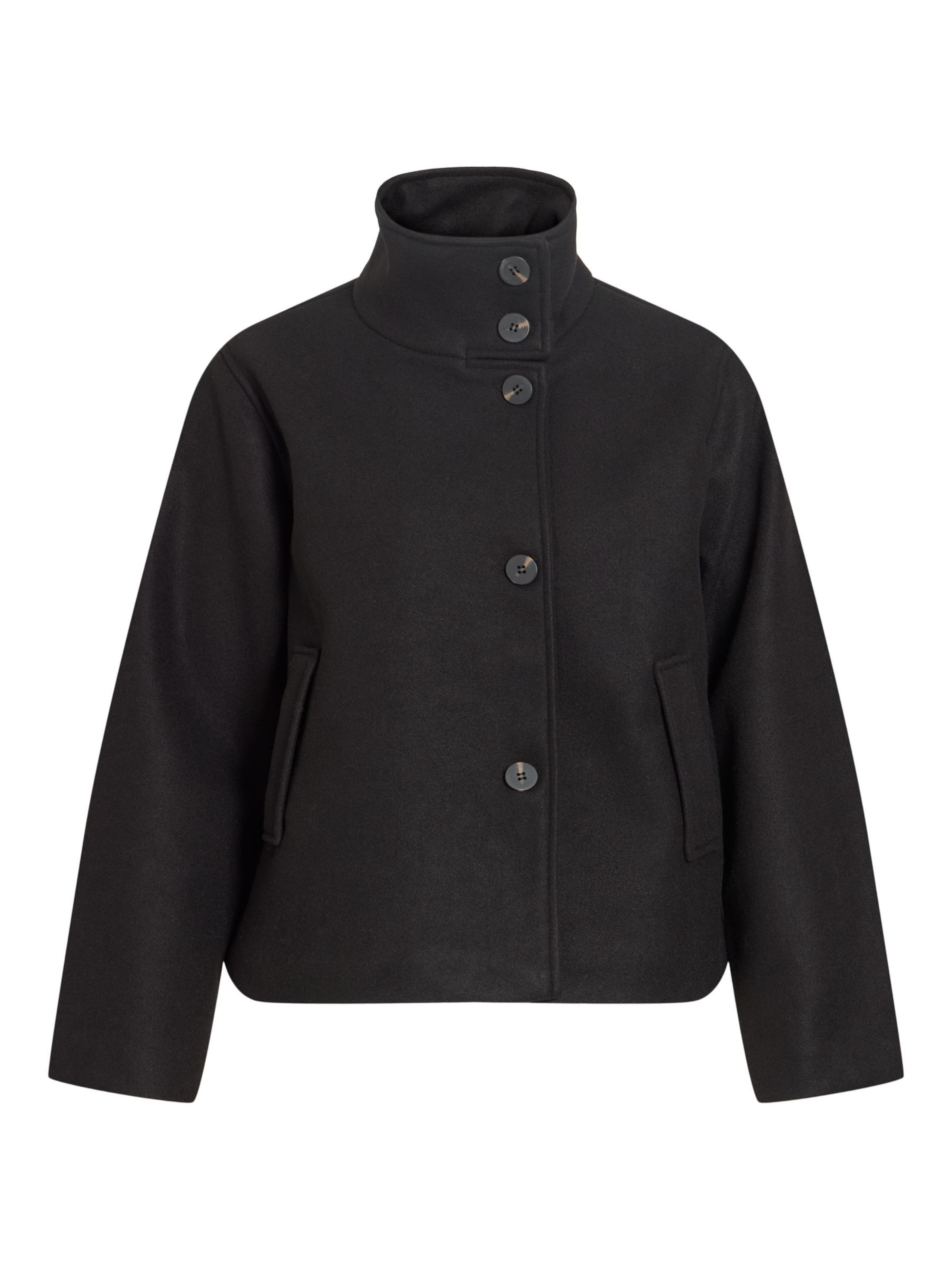 VILA - Chaqueta de entretiempo en negro: frente