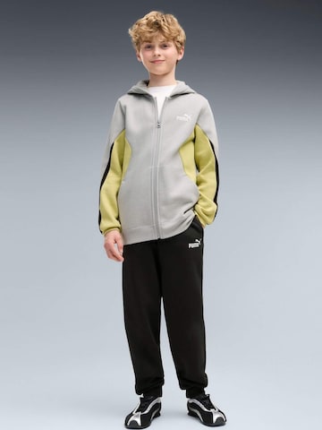 Giacca di felpa 'Puma Ess Block Full-zip Sweat Suit B' di PUMA in grigio