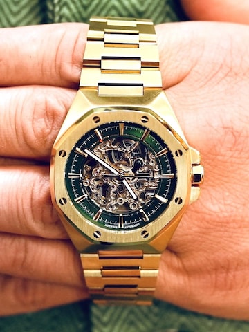 Orologio analogico 'Space Mission Green 8' di La Moda Me in oro