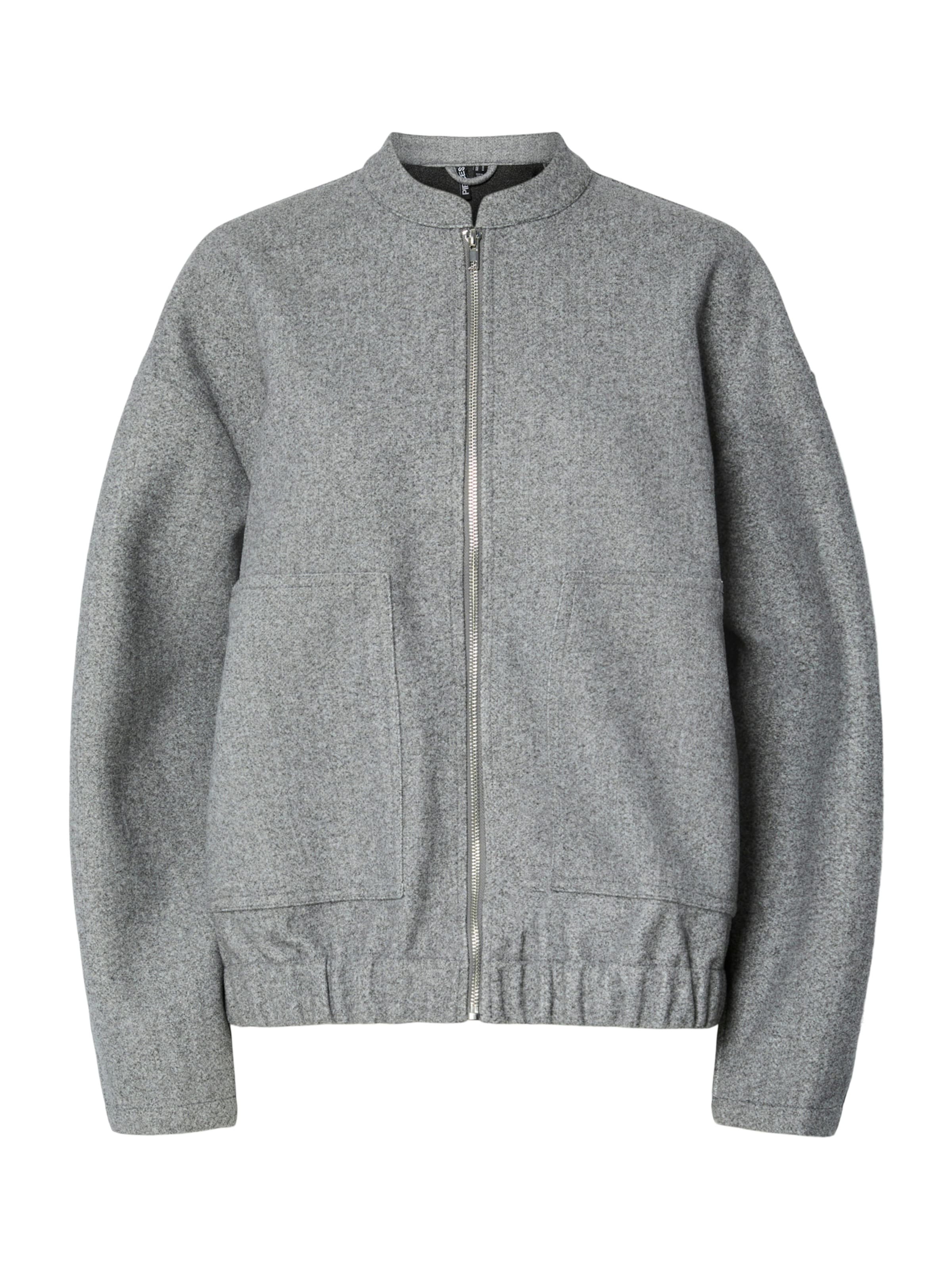 PIECES Between-Season Jacket 'PCDEBBIE' in Grey: front